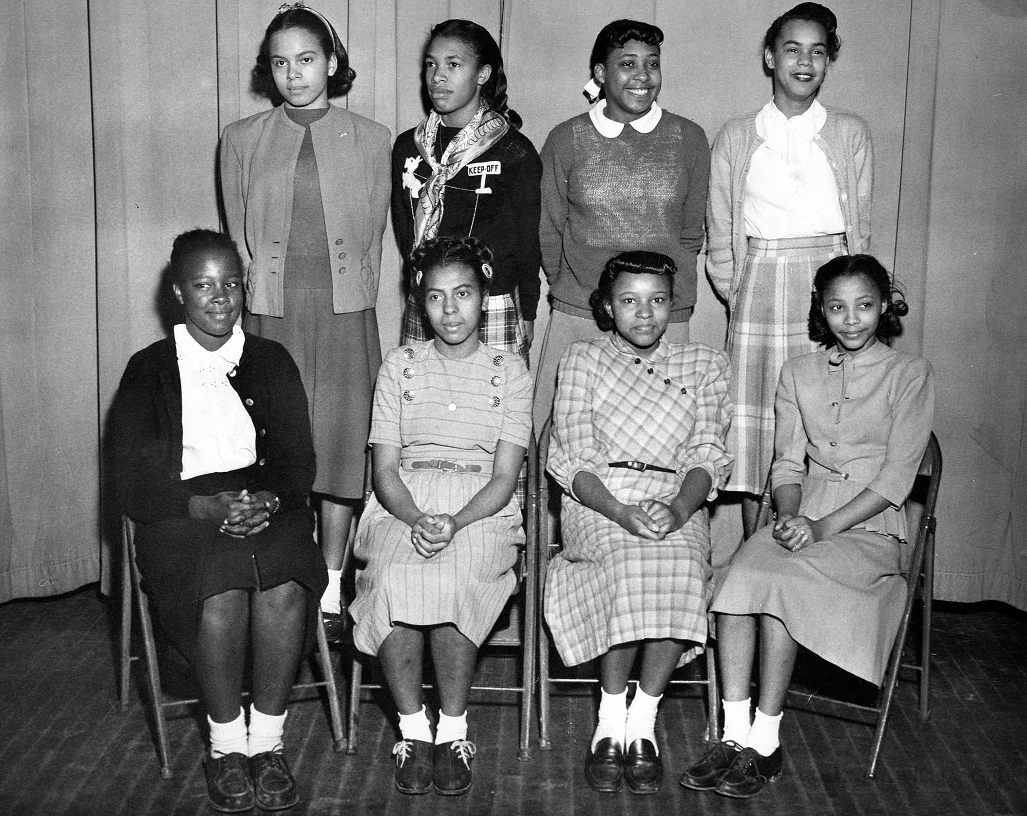 Group Portrait Of African American Students Possibly A Student Club In The Williamsburg VA 